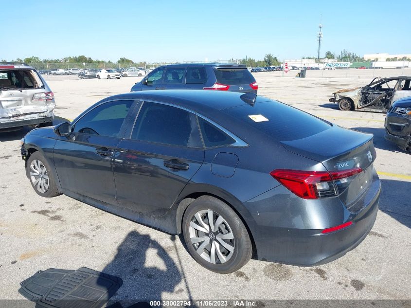 VIN 2HGFE2F23PH566273 2023 HONDA CIVIC LX
