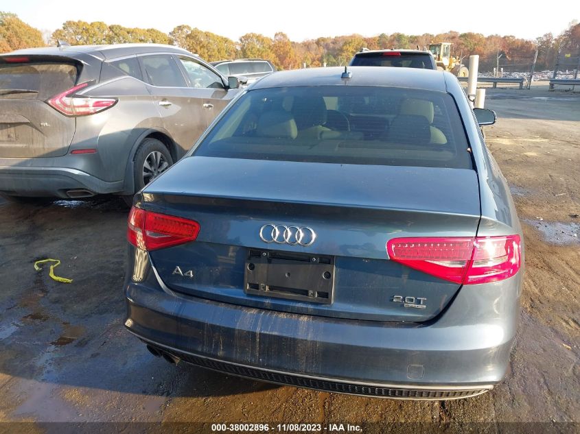 2015 AUDI A4 2.0T PREMIUM - WAUBFAFL3FN018614