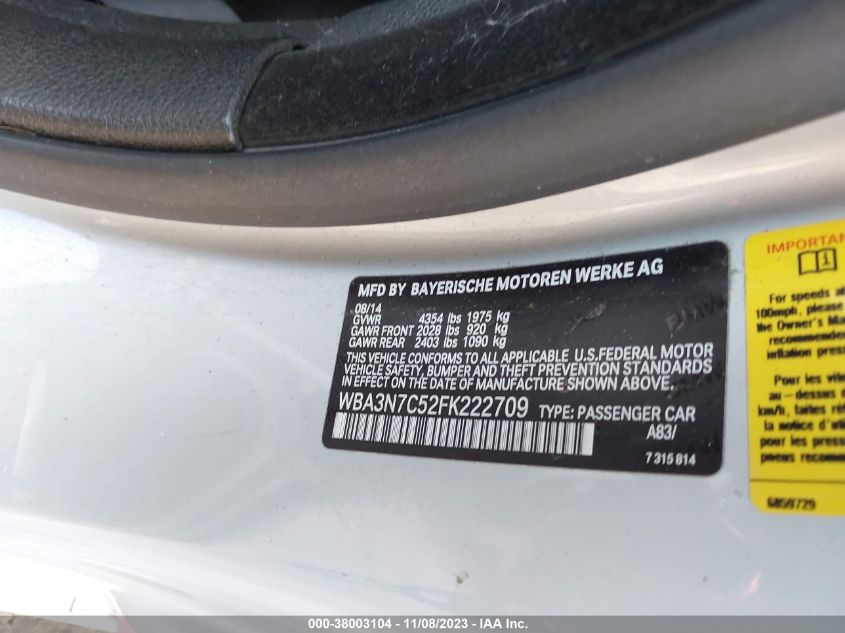 2015 BMW 428I - WBA3N7C52FK222709