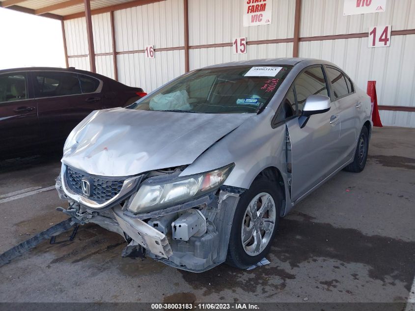 2013 HONDA CIVIC LX - 2HGFB2F51DH566643