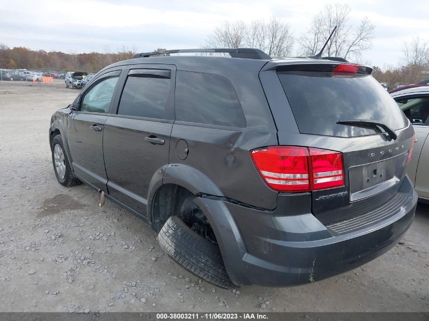 VIN 3C4PDCAB4JT383465 2018 DODGE JOURNEY SE