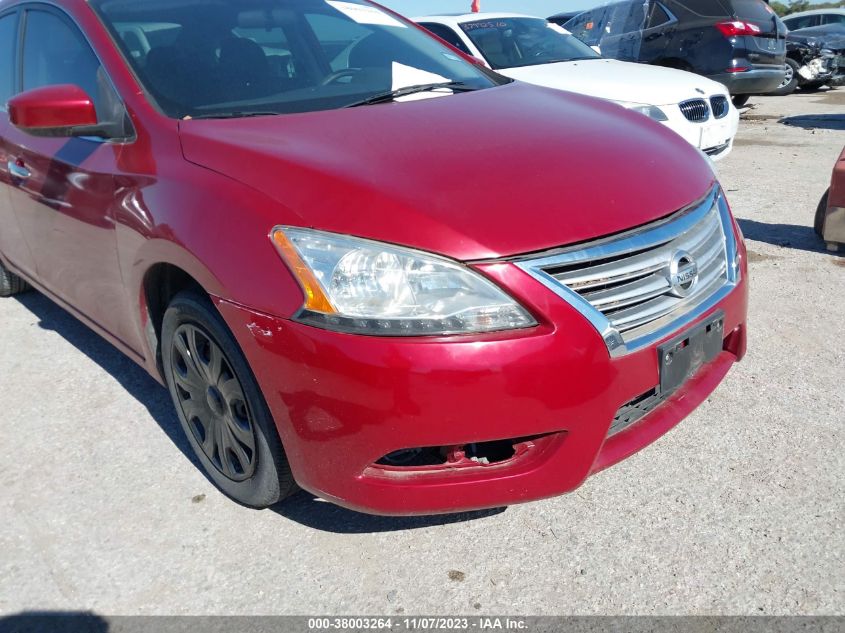 2014 NISSAN SENTRA S/SV/SR/SL - 3N1AB7APXEL618037