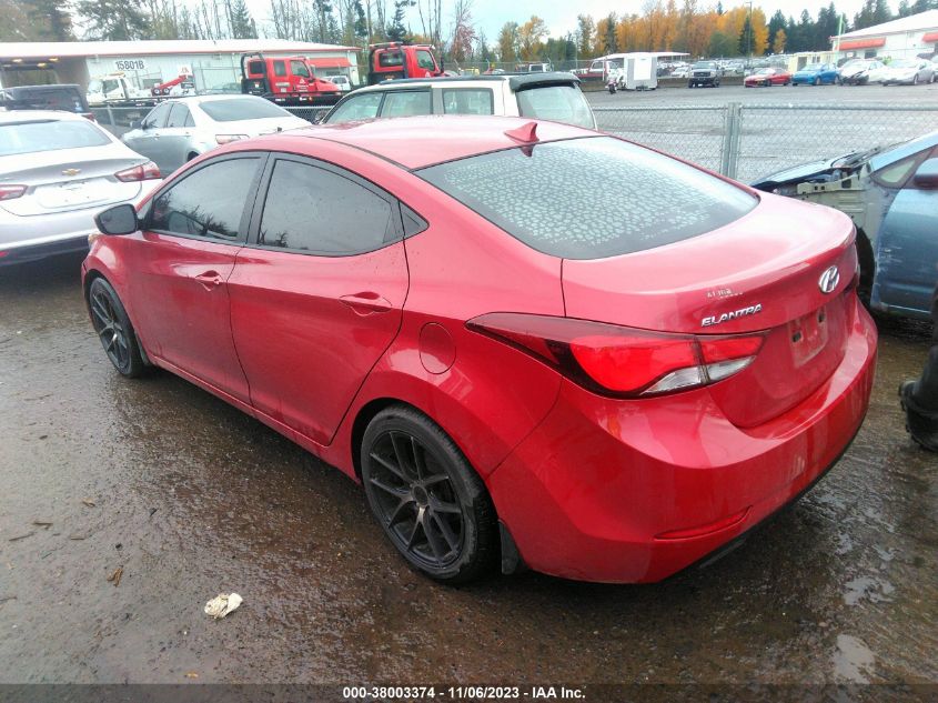 2015 HYUNDAI ELANTRA SE - KMHDH4AE8FU412336