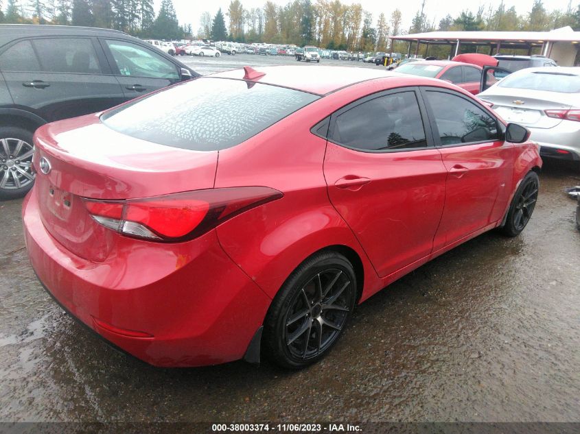2015 HYUNDAI ELANTRA SE - KMHDH4AE8FU412336
