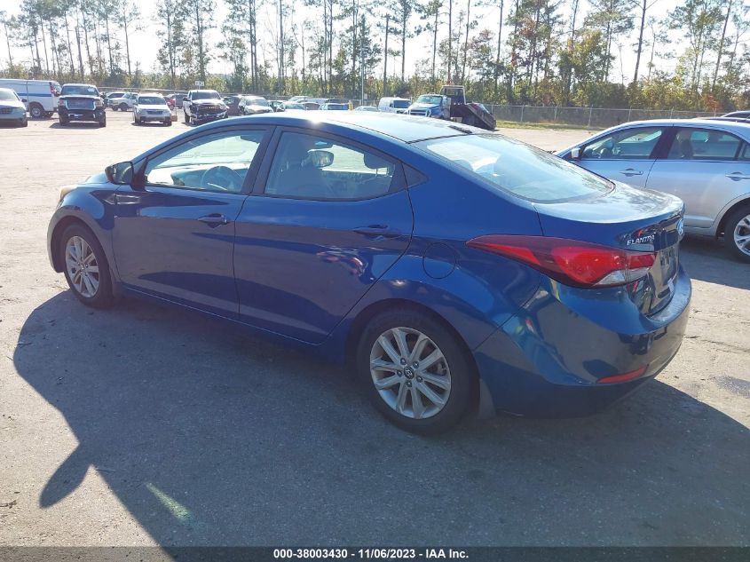 2016 HYUNDAI ELANTRA SE/SPORT/LIMITED - KMHDH4AE7GU479950