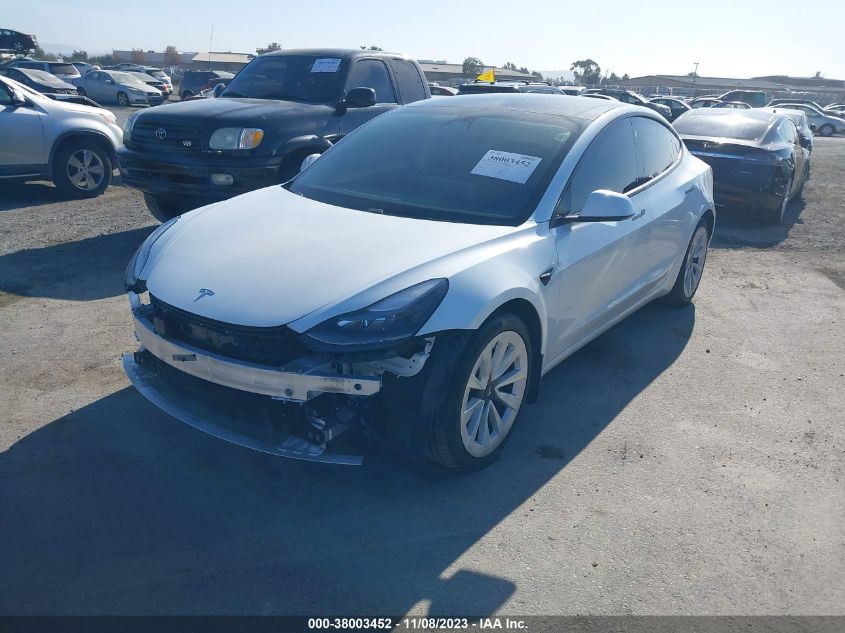 2021 TESLA MODEL 3 - 5YJ3E1EA1MF922001