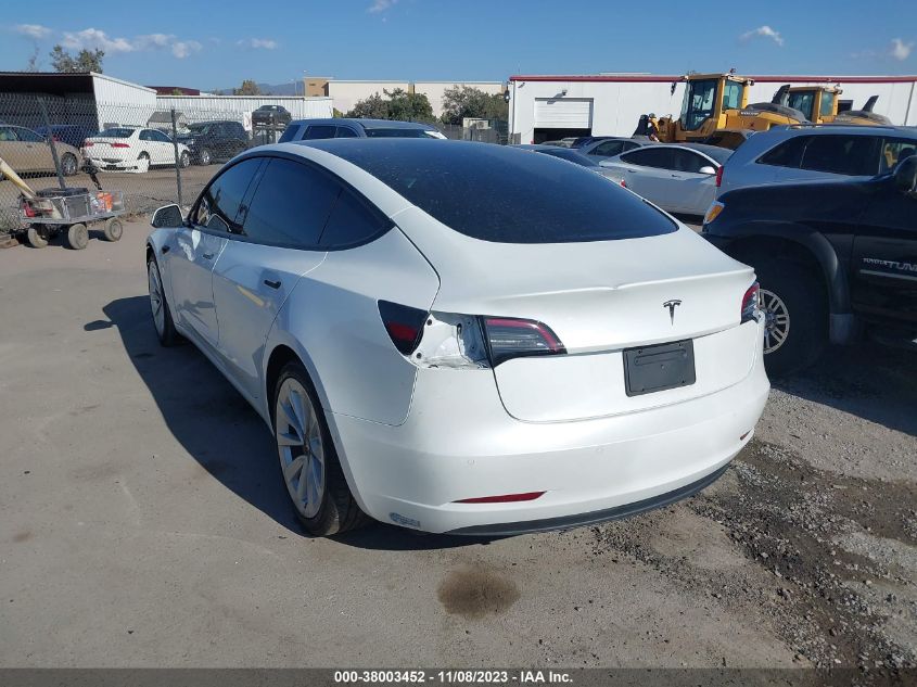 2021 TESLA MODEL 3 - 5YJ3E1EA1MF922001