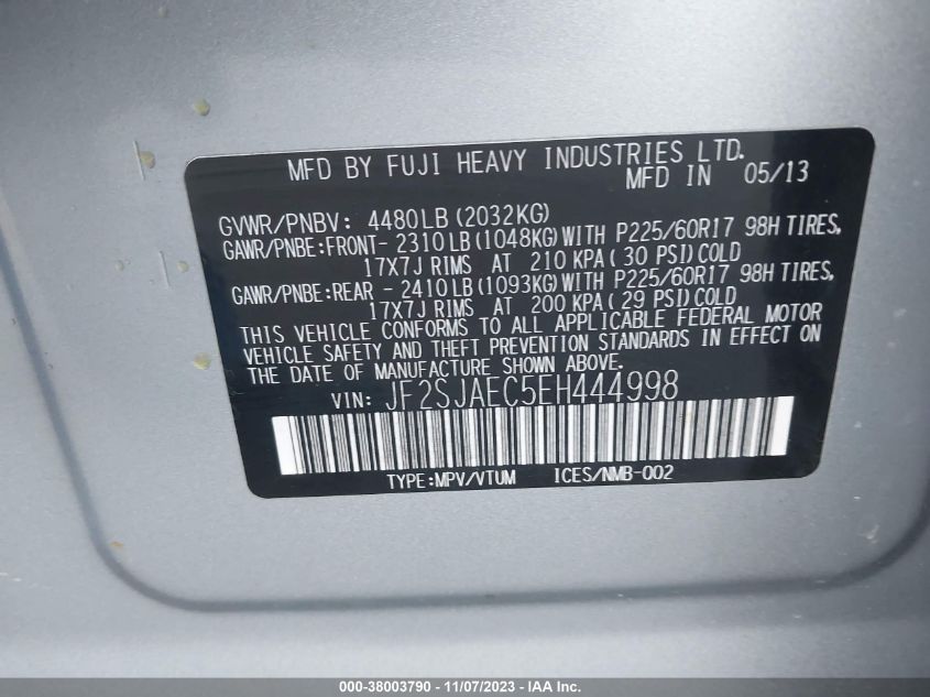 2021 SUBARU FORESTER LIMITED - JF2SKAUCXMH403991