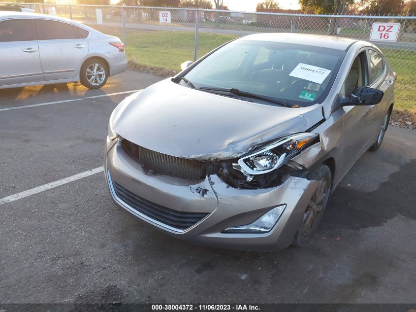 2016 HYUNDAI ELANTRA SE - 5NPDH4AE1GH772435