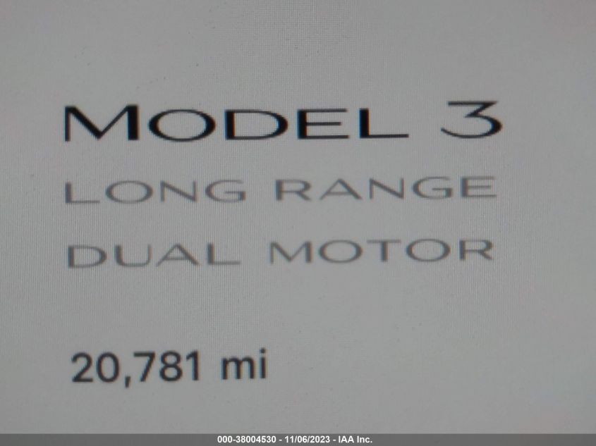 5YJ3E1EBXNF253303 | 2022 TESLA MODEL 3