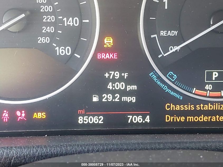 2014 BMW 320I XDRIVE WBA3C3C55EPV90513