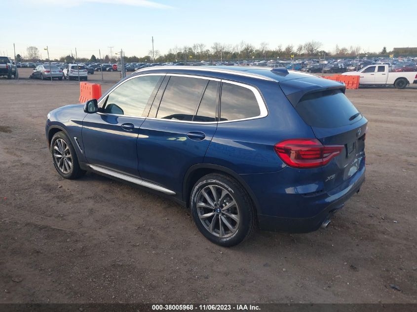 2019 BMW X3 XDRIVE30I - 5UXTR9C57KLE20808