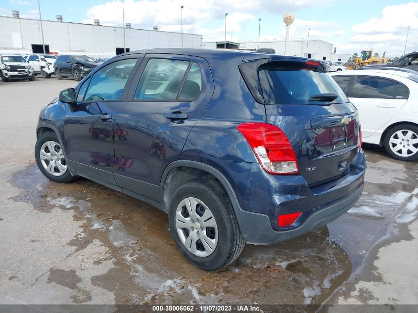 2018 CHEVROLET TRAX LS - 3GNCJKSB1JL360460