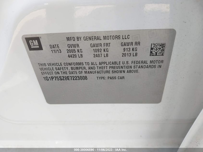 2014 CHEVROLET CRUZE DIESEL - 1G1P75SZ8E7223008