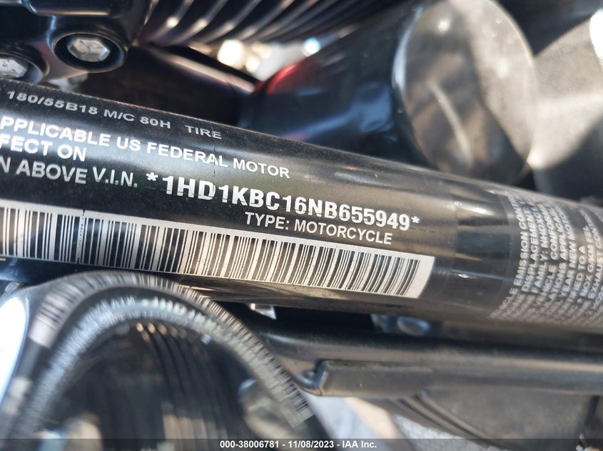 VIN 1HD1KBC16NB655949 2022 HARLEY-DAVIDSON FLHX