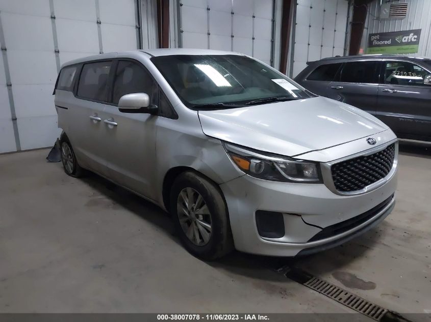 2016 KIA SEDONA L - KNDMA5C13G6156797