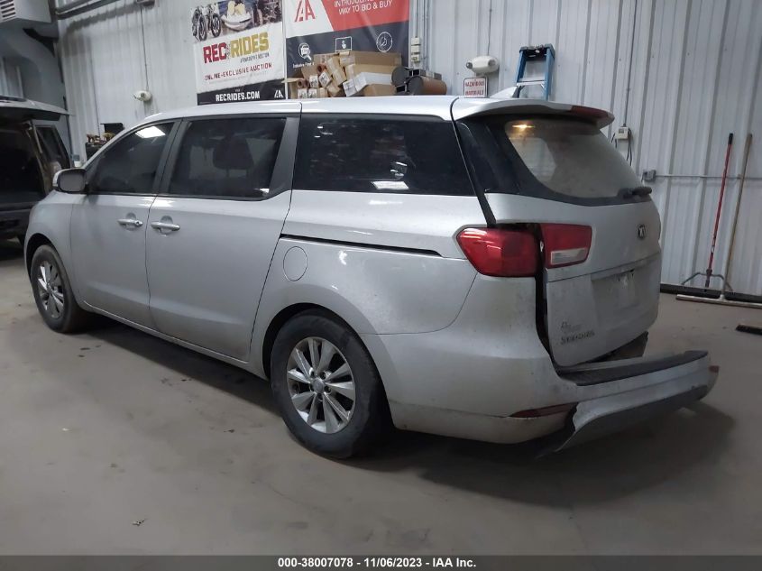 2016 KIA SEDONA L - KNDMA5C13G6156797