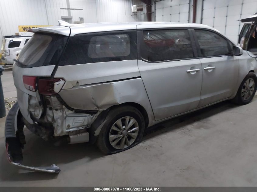 2016 KIA SEDONA L - KNDMA5C13G6156797
