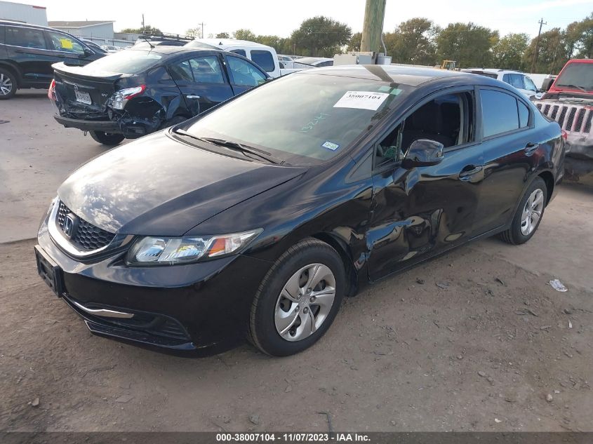 2013 HONDA CIVIC SDN LX 2HGFB2F53DH581855