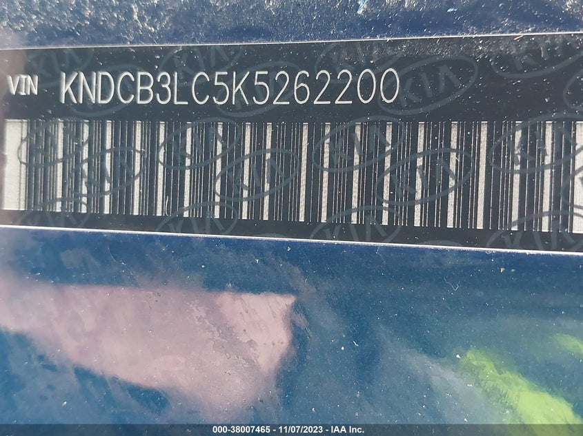 VIN KNDCB3LC5K5262200 2019 KIA NIRO FE/LX