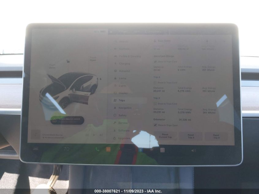 2022 TESLA MODEL Y - 7SAYGDEE0NF512072