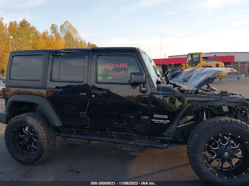 2016 JEEP WRANGLER UNLIMITED SPORT - 1C4BJWDG6GL315474