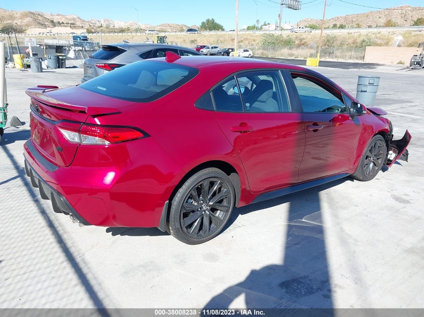 VIN 5YFP4MCE0PP166861 2023 TOYOTA COROLLA SE
