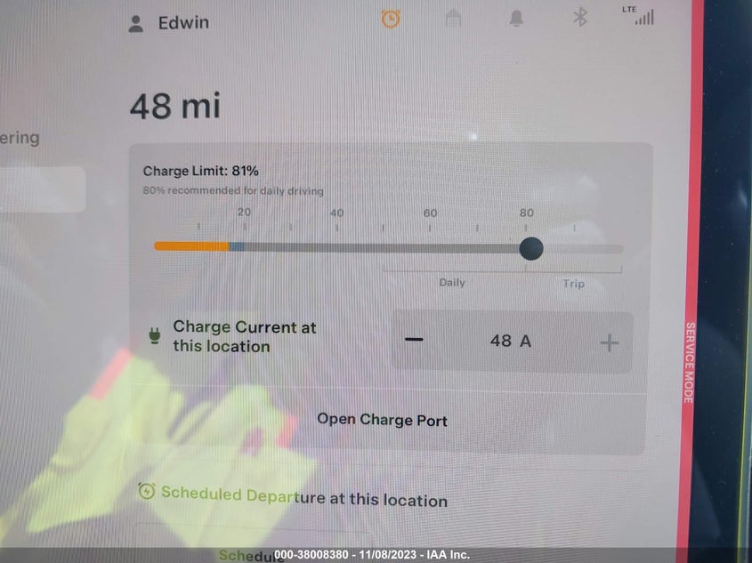 VIN 5YJYGDEE8MF100171 2021 TESLA MODEL Y