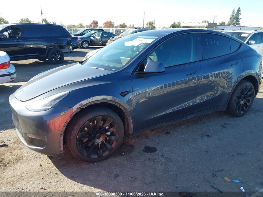 VIN 5YJYGDEE8MF100171 2021 TESLA MODEL Y