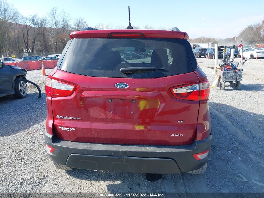 2019 FORD ECOSPORT SE - MAJ6S3GLXKC271533