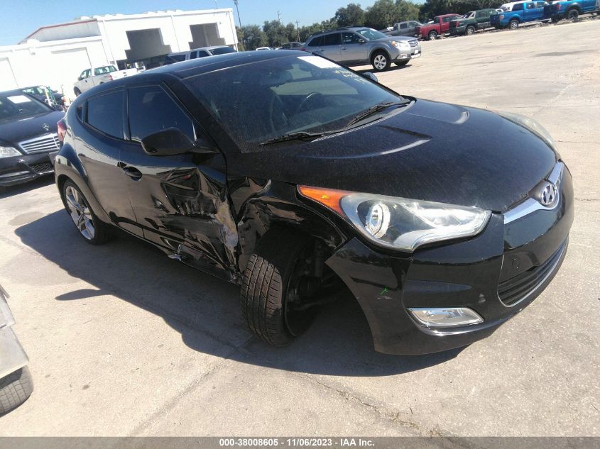 2014 HYUNDAI VELOSTER BASE W/BLACK - KMHTC6AD3EU182863