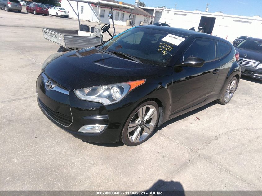 2014 HYUNDAI VELOSTER BASE W/BLACK - KMHTC6AD3EU182863