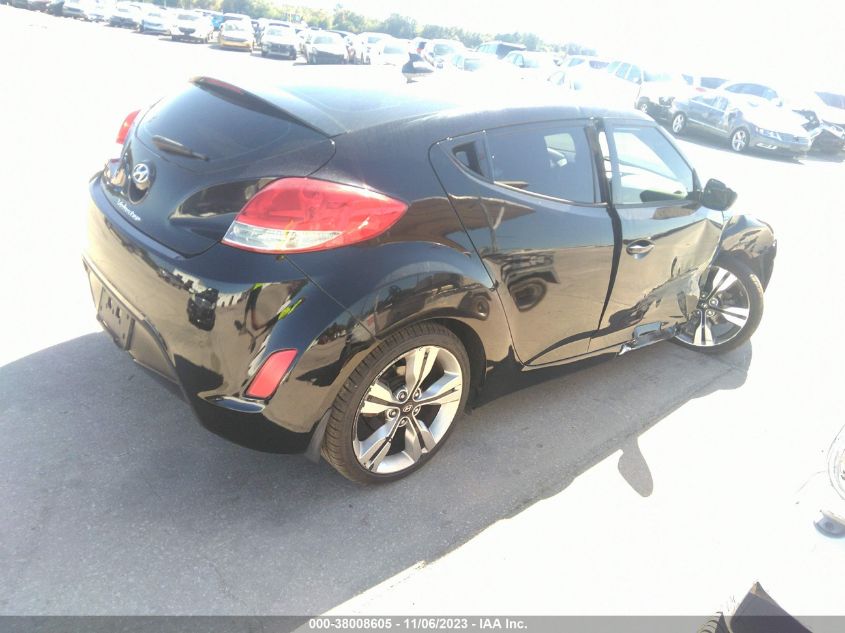 2014 HYUNDAI VELOSTER BASE W/BLACK - KMHTC6AD3EU182863