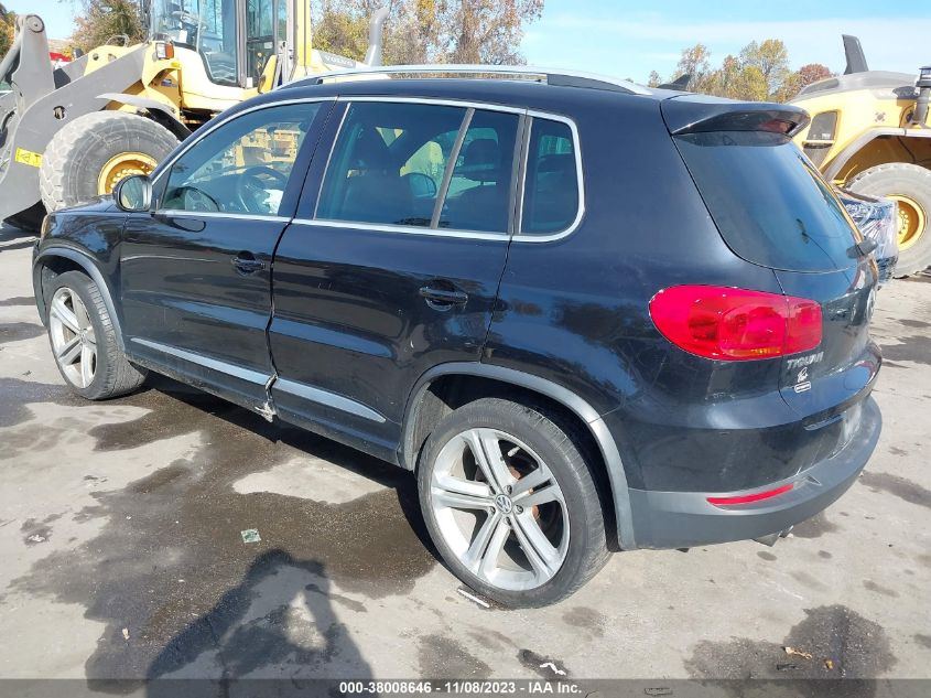 2014 VOLKSWAGEN TIGUAN R-LINE/S/SE/SEL - WVGBV3AX0EW021860
