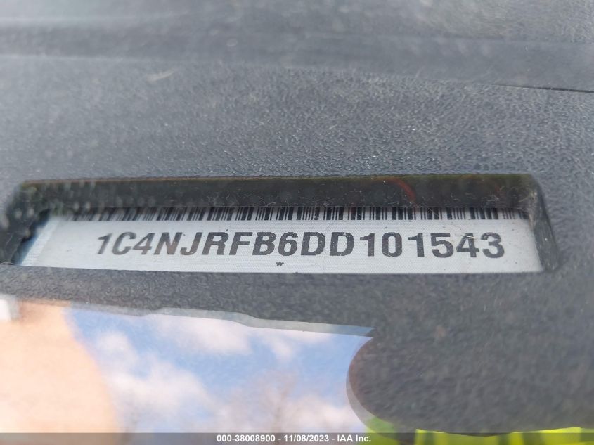 2013 JEEP PATRIOT LATITUDE - 1C4NJRFB6DD101543
