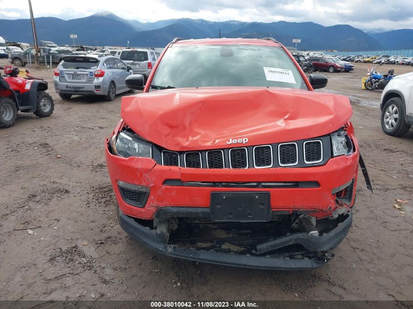 VIN 3C4NJDAB3JT104321 2018 JEEP COMPASS SPORT
