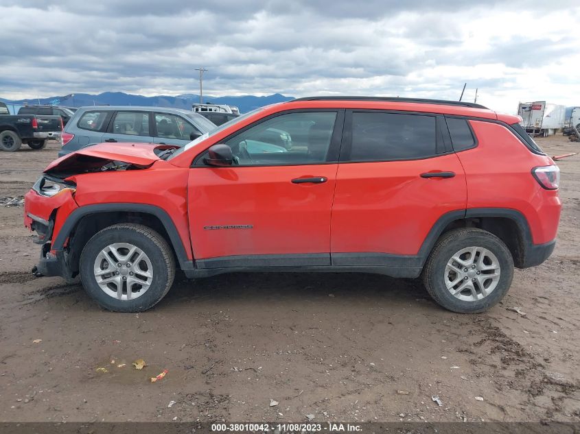 VIN 3C4NJDAB3JT104321 2018 JEEP COMPASS SPORT