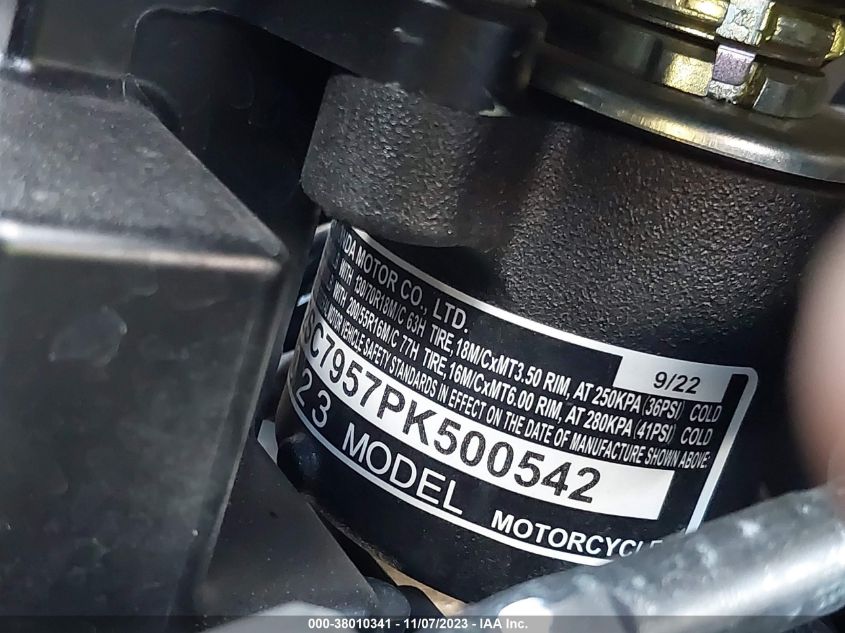 2023 HONDA GL1800 D JH2SC7957PK500542