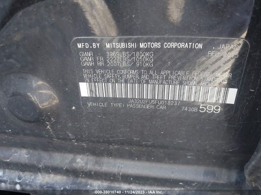 2015 MITSUBISHI LANCER ES - JA32U2FU5FU018237