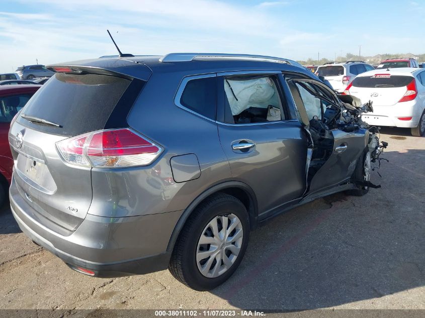 2016 NISSAN ROGUE S/SL/SV - KNMAT2MV2GP635591