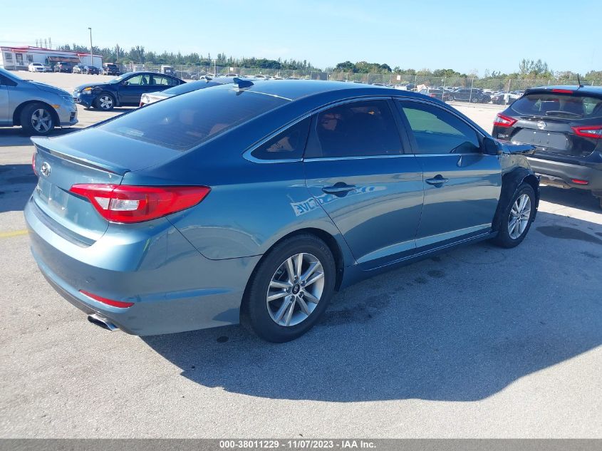 2017 HYUNDAI SONATA SE - 5NPE24AF1HH552700