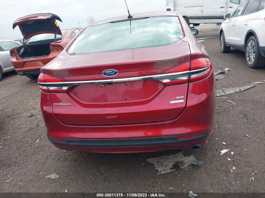 2017 FORD FUSION SE - 3FA6P0HD2HR272340