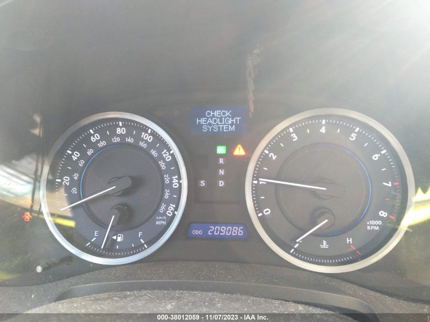 2013 LEXUS IS 250 - JTHBF5C21D5193512