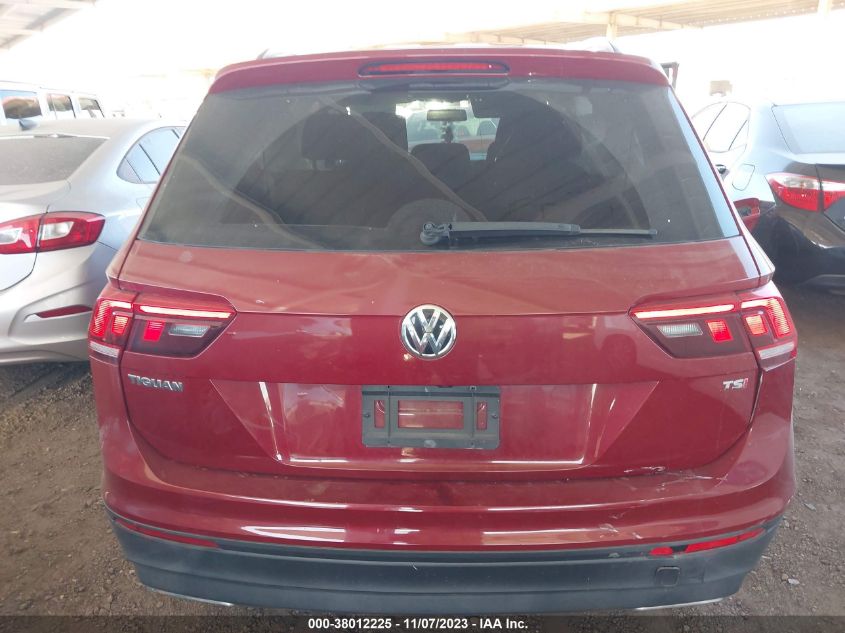 2018 VOLKSWAGEN TIGUAN S - 3VV1B7AX8JM031256