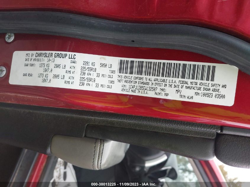 2014 JEEP CHEROKEE LIMITED - 1C4PJLDB5EW132507