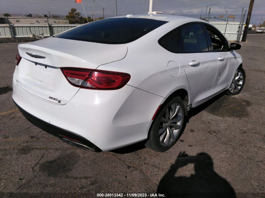 2015 CHRYSLER 200 S - 1C3CCCBB3FN665771