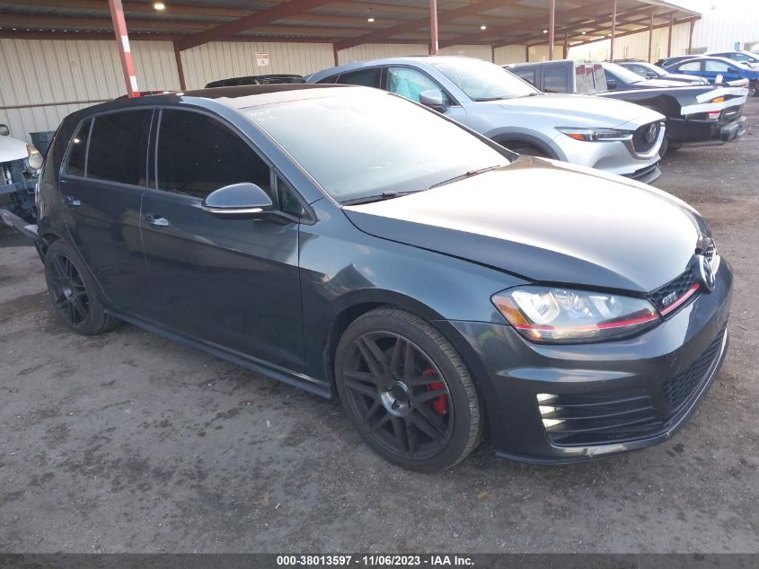 2015 VOLKSWAGEN GOLF GTI 2.0T AUTOBAHN 4-DOOR - 3VW4T7AU2FM003259