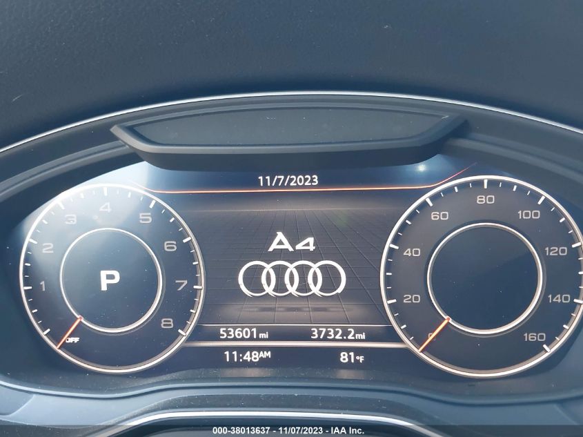 2017 AUDI A4 ULTRA PREMIUM - WAUKMAF44HN056712