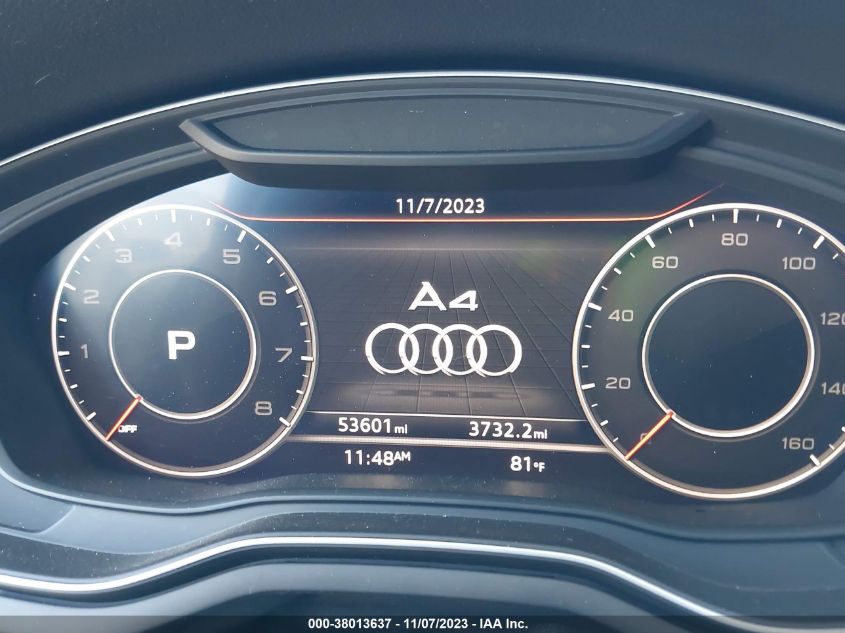 2017 AUDI A4 ULTRA PREMIUM - WAUKMAF44HN056712