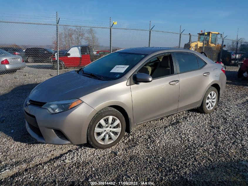 2014 TOYOTA COROLLA L/LE/LE PLS/PRM/S/S PLS - 2T1BURHE5EC033705